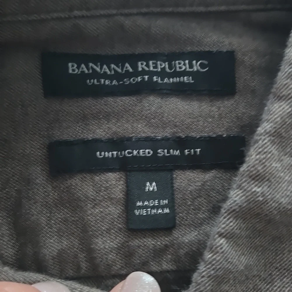 BANANA REPUBLIC Brown Button-Up Shirt